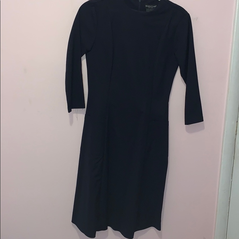 Navy dress with pockets